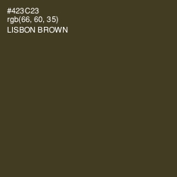 #423C23 - Lisbon Brown Color Image
